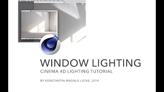 Lighting a Window Scene - Cinema 4D Tutorial