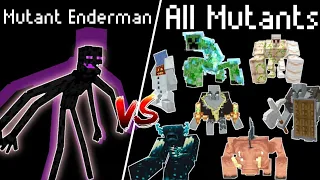 Mutant Enderman vs all mutants - Mutant Enderman vs Mutant mobs -Mutant Enderman vs Mutant creatures