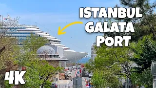 [4K UHD🦊] GALATAPORT Cruise Ship: Istanbul Walk Modern Walking Tour