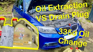 Oil Extractor VS Drain Plug? BMW 335d Oil Change / E90 Oil + Filter Replacement