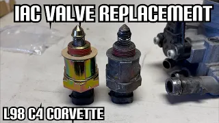 The C4 Is FIXED!  IAC Valve Replacement