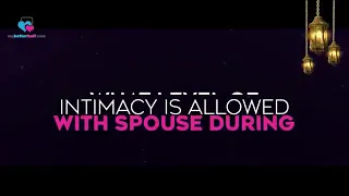 What level of intimacy with your spouse is allowed or not allowed during fasting? - Assim al hakeem