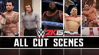 WWE 2K15 - ALL CUT SCENES - All Showcases