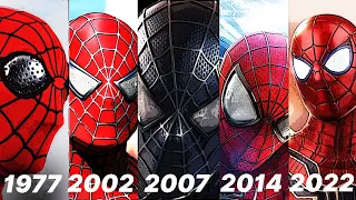 EVOLUTION OF SPIDER-MAN in movies 1977-2021 (Tobey Maguire Andrew  Garfield Tom Holland) all movies