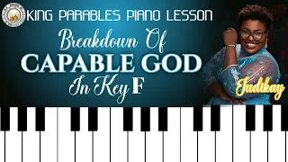 How to play Capable God by Judikay in Key F