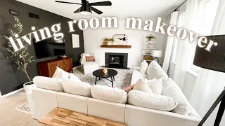 EXTREME LIVING ROOM MAKEOVER 2021! COZY DIY