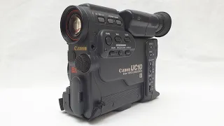 Detailed look at the 1991 Canon UC10 Video8 camcorder