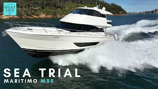 Maritimo M55 Sea Trial - Inshore & Offshore