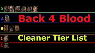 Back 4 Blood-- CLEANER TIER LIST!!!--River of Blood