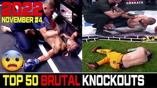 Top 50 MUAY THAI•MMA•KICK•BOXING•KUN KHMER Knockouts👉NOV 2022 #4