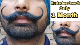 1 Month Main Mustache Growth 😱  Grow Mustaches Faster , Mustaches Setting