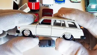 Коллекция машинок моделек ВАЗ LADA Жигули масштаб 1/43 распаковка и обзор! Про машинки.