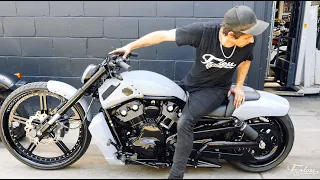 Fitting air suspension to a Harley Davidson