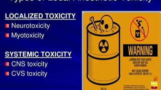 local anesthetics toxicity and management