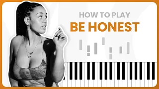 How To Play Be Honest By Jorja Smith ft. Burna Boy On Piano - Piano Tutorial (Free Tutorial)