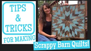 Making a Rustic Geometric Wood Barn Quilt | Tips and Tricks to DIY!