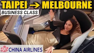 China Airlines INCREDIBLE Business Class A350 // TAIPEI to MELBOURNE!  (Airline Review)