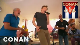 Conan Joins A Cuban Salsa Band | CONAN on TBS