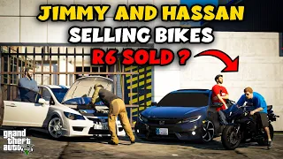 JIMMY AND HASSAN SELLING BIKES R6 SOLD | FT. HONDA CIVIC REBORN | NB - EP #50 GTA 5 PAKISTAN