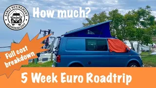 Exactly how much does a 5 week campervan Euro roadtrip really cost?