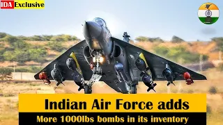 Indian Airforce adding more 1000 lbs aerial bombs into its inventory #indianairforce