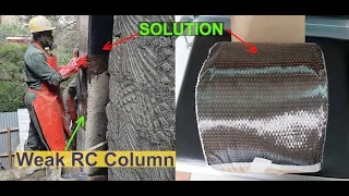 Carbon Fibre Reinforced Polymer Strengthening/ Carbon Fibre Wrapping/ Jacketing - Part 1/2