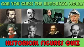 CAN YOU GUESS THIS 30 HISTORICAL FIGURES | HISTORY QUIZ | TRIVIA CHALLENGE