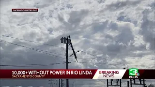 Power mostly restored to 10,000 customers after snapped power pole causes outage in Rio Linda