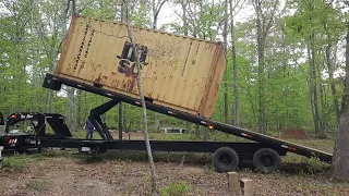 How to Drop a Shipping Container