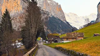 Lauterbrunnen Switzerland, Walking Tour in Paradise on Earth - Most Beautiful Village in Switzerland