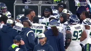 Bruce Irvin GOES OFF on teammates as they fall down 14-0 to Bucs