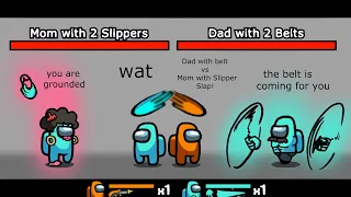 Among Us Orange's Revenge - 110 - Dad with Belt vs. Mom with Slipper Slap