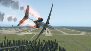 MD 82 FLIGHT Hit Birds When Landings | Xplane11 |RDS FLIGHT