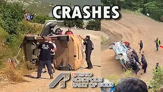 Acropolis Rally Greece 2023 | Crashes & Mistakes