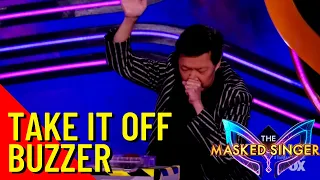 Ken Hits the Take It OFF Buzzer!!! - The Masked Singer