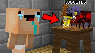 TROLLEO a BEBE NOOB como JUGUETE MALVADO 😂 Michi Miau se convierte en JUGUETE en MINECRAFT