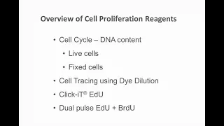 An introduction to flow cytometric analysis, Part I:  Cell proliferation analysis