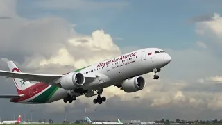 4K Aéroport Paris Orly décollage  {air France} {royal air maroc} {Transavia} piste 24