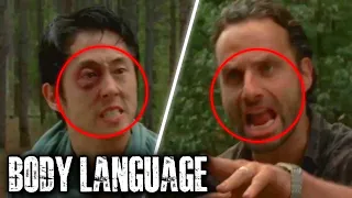 Body Language Analyst Reacts To Rick Shouts At Glenn | The Walking Dead