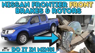 How to Replace FRONT Brake Pads & Rotors on a Nissan Frontier 2005 - 2019 (2nd Generation)