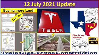 Tesla Gigafactory Texas 12 July 2021 Cyber Truck & Model Y Factory Construction Update (07:45AM)