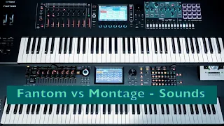 Just Playing - Roland Fantom Vs Yamaha Montage  - Comparação de Sons