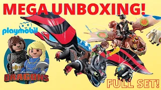 NEW! Speed Build or Playmobil Dragons MEGA Unboxing Full Set HTTYD Amazing Collection!