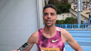 Matt Centrowitz on the road ahead after 3rd place at LA Grand Prix in 3:35.16