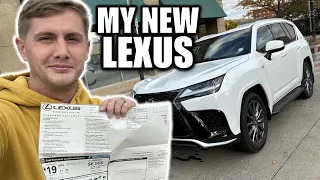 HOW MUCH I PAID for MY NEW 2023 Lexus LX600 F Sport