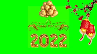 Happy New Year 2022 Green Screen(NO COPYRIGHT)