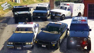 GTA 5 - Stealing RARE SHERIFF CARS With Franklin | (Real Life Cars #1)
