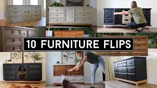 10 Inspiring Furniture Flips (Ep. 2) // Beautiful Furniture Makeovers // Furniture Flips!