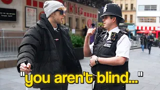 Blind Man Prank On Police