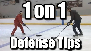 1 on 1 Defense Tips for Hockey